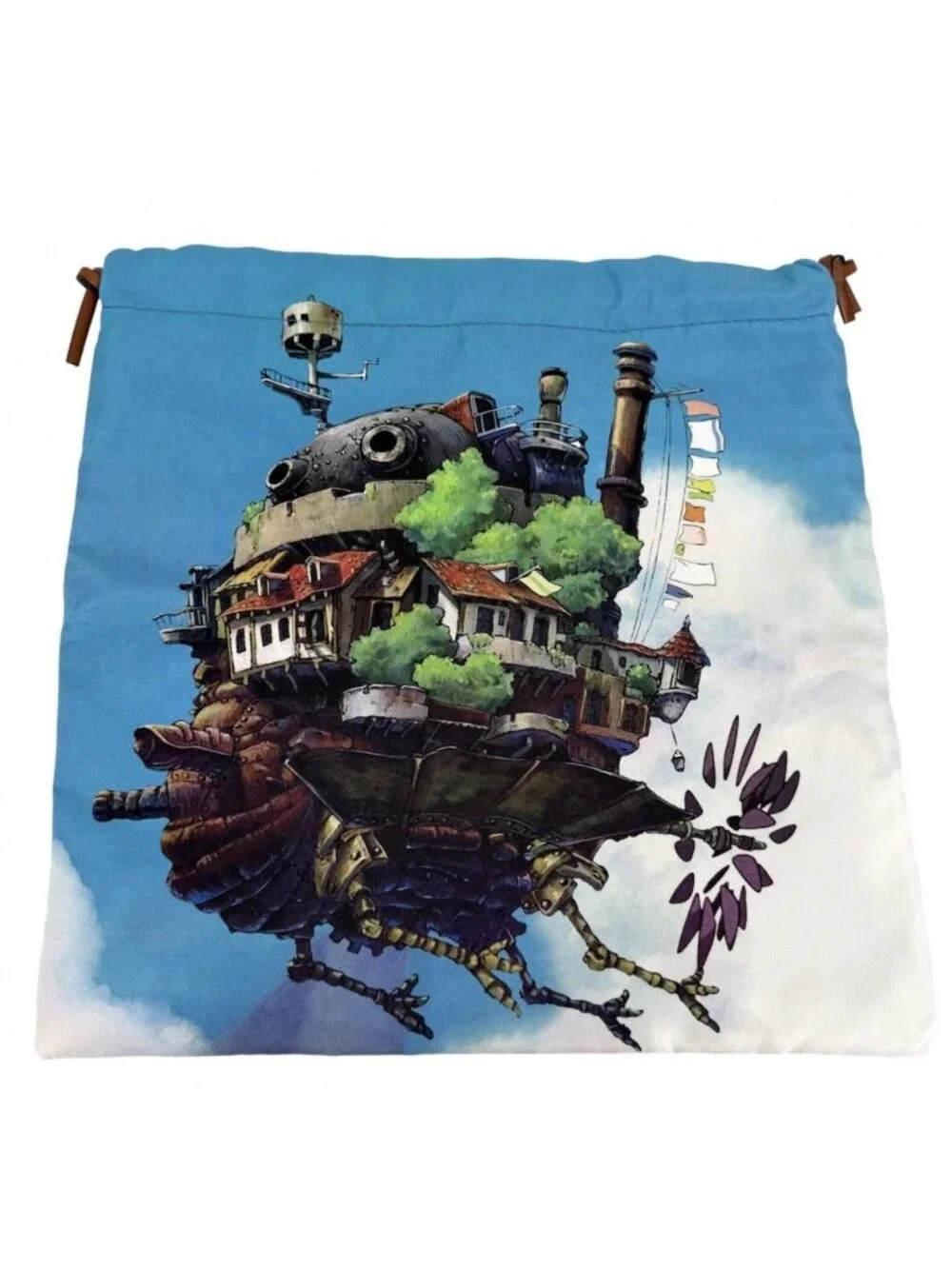 Loewe Pouch Studio Ghibli Collaboration Drawstring Howl's Moving Castle Cotton